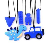 Jouets Fidget pour TDAH, Ensemble Anti-Stress pour Enfant et Adulte, Collier à Mâcher pour Autisme, Objet de Concentration ADHD