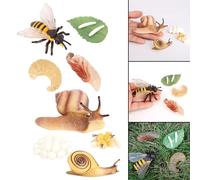 Jouets Figurines D'Animaux De Simulation Pour Enfants, Jeu De Processus De Croissance D'Escargot D'Abeille, Jeu Éducatif Précoce Pour Enfants, Outils D'Enseignement De La Nature