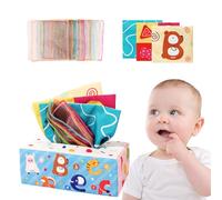 Jouets froissés pour bébés, boîte à mouchoirs | Jouets de boîte à mouchoirs en papier froissé, d'activité de développement d'apprentissage éducatif, jouets pour bébés garçons et filles
