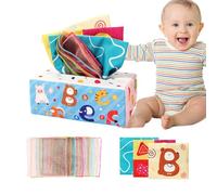 Jouets froissés pour bébés, boîte à mouchoirs pour bébés | Boîte à mouchoirs pour jouets sensoriels | Jouets d'activité de développement d'apprentissage éducatif, jouets pour garçons et filles