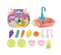 Jouets Fruits De Cuisine, Sortie D'eau En Circulation, Simulation Lave-Vaisselle Électrique, Jeu De Rôle Éducatif Pour Filles