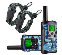 Jouets Garçon 4-12 Ans Talkie Walkie Enfants 8 Canaux Radio Bidirectionnelle avec LCD Lampe pour Aventure Camping Jouet Exterieur Anniversaire 5 6 7 8 Ans Cadeau Garçon