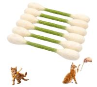 Jouets géants en coton pour chat avec herbe à chat, jouet géant coloré Q-Tip Kicker pour chat, soulage l'anxiété et l'ennui accessoires de jeu pour chats (vert)