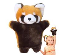 Jouets génériques d'entraînement à l'ennui : marionnette de raton laveur réaliste, marionnettes à main de chat, peluches en peluche de chat, jouets animaux avec rembourrage dur pour l'entraînement et