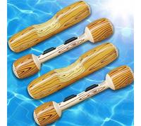 Jouets gonflables de Piscine Designed For Joy , Flotteur Jeu Double Battre Bâton De Bûche De Natation(4pcs)