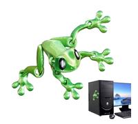 Jouets Grenouilles | Grenouille Sautante Articulée à Joints Mobiles | Décorations Aimantées pour Cuisine Frigo Lave-Vaisselle Casier Boîte Aux Lettres Armoires Bureau Volet | École Dortoir