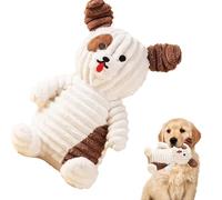 Jouets grinçants de chien en peluche, jouet de chien grincheux animal en peluche - Toys à mâcher des chiens agressifs - Dispositif de jeu pour animaux de compagnie pour le nettoyage des dents, les out