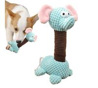 Jouets grinçants pour chiens, chiens de compagnie, boule grinçante à mâcher dur | Fournitures pour animaux de compagnie en forme d'éléphant à long cou, jouets pour chiens à mâcher en peluche pa