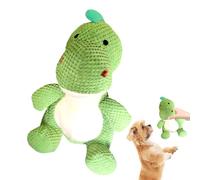 Jouets grinçants pour Chiens - morsures interactives pour Chiots, Design de Dinosaure, pour Petits Chiens et Grands. Squeaky Dog Toys - Interactive Puppy Chew Toys, Dinosaur Shape Design, for