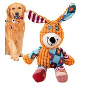 Jouets grinçants pour petit chien - Jouets de dentition en peluche | Jouet à mâcher pour chien avec feuille crépitante | Pour l'extérieur, le jardin, aller chercher, passer du temps seul, le parc, le