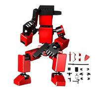 Jouets Impression 3D - Robot Articulé Polyvalent Unique | Ensemble Figurines Modulables Flexibles Fabriquées Additivement | Poџpée ABS Articulée Luckŷ13 Capuche Tenue Voyou Pour Peinture Amis Accesso