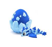 Jouets Imprimante 3D Dragon Volant Glacier Imprimé 3D avec Œuf pour Le Soulagement du Stress Décoration de Bureau Maison Jouets de Bureau-S