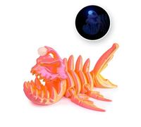 Jouets Imprimante 3D Impressions 3D Poisson Lanterne Crâne pour la Décoration de Bureau Maison Cadeaux Fantaisie Surprise-Pink Gold