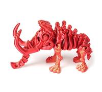 Jouets Imprimante 3D Objets Imprimés 3D Mammouth Articulé Flexible pour Maison Bureau Décoration De Bureau Exécutif Articulations Mobiles-Laser Red||11.5cm