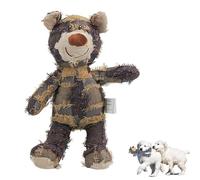 Jouets Indestructibles pour Chien en Forme d'ours, 2024 Jouets Indestructibles pour Chien pour Les Garder Occupés, Jouets en Peluche pour Chien De Grande Taille Et De Petite Taille (S,A)