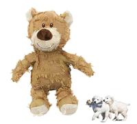 Jouets Indestructibles pour Chien en Forme d'ours, 2024 Jouets Indestructibles pour Chien pour Les Garder Occupés, Jouets en Peluche pour Chien De Grande Taille Et De Petite Taille (L,C)