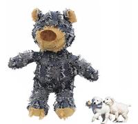 Jouets Indestructibles pour Chien en Forme d'ours, 2024 Jouets Indestructibles pour Chien pour Les Garder Occupés, Jouets en Peluche pour Chien De Grande Taille Et De Petite Taille (S,B)