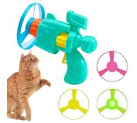 Jouets Interactifs À Rapporter Pour Chat | Lanceurs Tournants Avec 3 Disques Volants Colorés | Jouets D'intérieur Pour Chatons, Exercice, Entraînement, Chasse, Chasse Et Jeu | JouetsPour Animaux De C