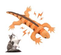 Jouets interactifs en forme de lézard pour chat avec papier froissé | Jouets pour chat - Fournitures pour les amoureux des chats - Réduit l'ennui - Favorise l'exercice du chaton