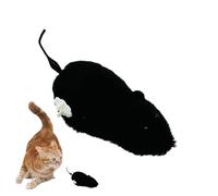 Jouets interactifs en peluche - Jouet d'intérieur pour chat de chasse - Souris à remonter réaliste pour chats - Matériau en peluche pour la sécurité | Activité engageante pour les chats qui sautent et