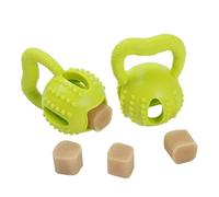 Jouets interactifs et éducatifs pour animaux de compagnie, extracteur carré, nettoyage des dents, respectueux de l'environnement, lot de 2 pièces, alimentation lente pour animaux de compagnie adaptés