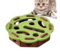 Jouets interactifs pour chat, jouet puzzle interactif pour chat - Jeu de labyrinthe en feutre avec clochette, accessoires pour chaton pour l'ennui en intérieur, les exercices de grattage, la
