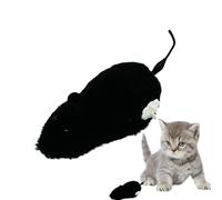 Jouets interactifs pour chats d'intérieur | Jouet de chasse interactif pour chat d'intérieur | Souris à remonter, jouets en peluche, jouet de course mécanique, course