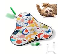 Jouets Interactifs Pour Chats - Jeu d'Exercice Silencieux avec Leurres Cachés Mobiles - Jouets d'Enrichissement Chat Rechargeables,pour Coin d'Appartement, Moment de Solitude, Zone de Jeu, Salon