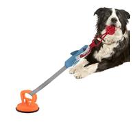 Jouets interactifs pour chien - Corde à tirer, balle couinante à mâcher | Jouets en caoutchouc de coton et nylon pour chiot pour stimulation mentale nettoyage des dents soulagement de l'ennui