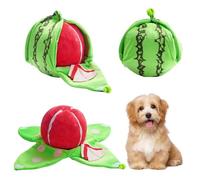 Jouets Interactifs pour Chiens en Peluche en Peau de Pastèque Jouet Chien À Cache-Cache Tapis Recherche Nourriture Interactif Jeu d'alimentation Animaux Compagnie Petite Et Moyenne Taille