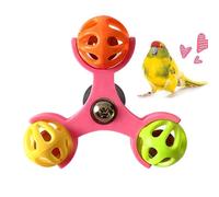 Jouets Interactifs pour Oiseaux | Moulin à Vent Interactif d'Enrichissement,Boule à Grelot Rotative pour Oiseaux | pour Inséparables Calopsittes Canaris Aras Perruches