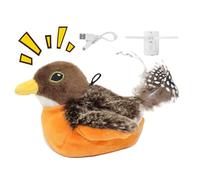 Jouets interactifs pour oiseaux pour chats - Action réaliste de battement et de , jeu activé par le mouvement avec à chat, accessoire d'exercice pour chaton pour divertissement en