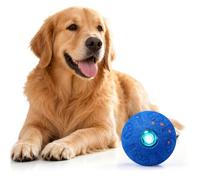 Jouets interactifs rebondissants pour chiens de petite, moyenne et grande | Mouvement automatique, matériau E-TPU, lumières RVB, télécommande, balle de chasse rechargeable pour les garder occupés