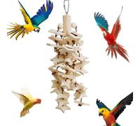 Jouets | Jouets Cockatiel En Bois Naturel Mâchable Mâché, Un Gris Ou Un Macaw, Nos Jouets De Mastication Offrent Divertissement