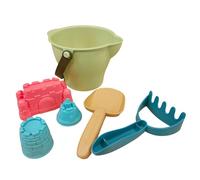 Jouets | Jouets de plage avec moules de château Moules pour les tout-petits, l'ensemble de jouets de plage 6 pièces comprend un seau, des moules de construction de châteaux, des ensembles de ferrures