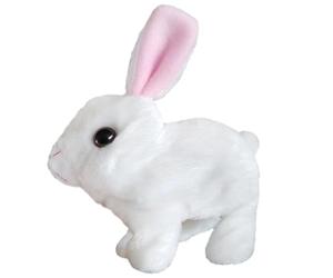 Jouets Lapins interactifs pour, Peluche Lapins réalistes,Jouets interactifs pour Figurine en Peluche Bunny rembourré | Sauter, se contracter et Trembler Les Oreilles, Animal en Peluche