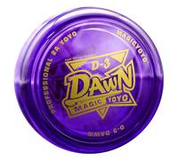 Jouets Looping Yoyo en plastique cristal lumineux Yoyo facile à jouer, tour de ficelle de base Yoyo 8 billes KK roulement débutants Yoyo pour enfant couleur de corde expédiée au (Violet transparent)