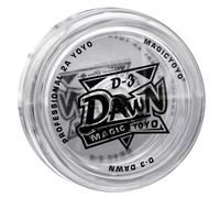 Jouets Looping Yoyo en plastique cristal lumineux Yoyo facile à jouer, tour de ficelle de base Yoyo 8 billes KK roulement débutants Yoyo pour enfant couleur de corde expédiée au (Blanc transparent)