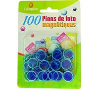 Jouets Loto : 100 pions magnétique Bleu - Accessoire Bingo - Jeu