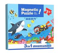 Jouets Magnétiques | Livre de Puzzle Activités d'apprentissage Jeu Enfant,Jeu Éducatif 2 3 4 5 6 Ans Garçons Filles | Cadeau Anniversaire Voiture Avion Développement Éducatif