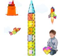 Jouets magnétiques pour enfants - Briques magnétiques 32 pièces - Jouets de construction créatifs - Stimule le développement - Sûr et durable