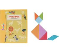 Jouets magnétiques Tangram 7 formes d'exercice de la pensée logique conception pince à livres blocs de modèles en bois pour la maternelle mis en place