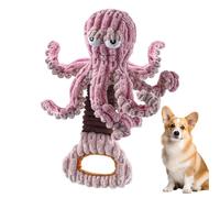 Jouets Masky pour chiens grinçants - Jouet bouton pour chien, peluche douce calme avec anneaux de traction, jouets interactifs amusants pour chiens de 14,57 pouces, fournitures pour animaux