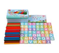 Jouets mathématiques éducatifs amusants en bois - Bâtonnets numériques et outils d'arithmétique - Pour le développement et le jeu dans la maternelle, le jardin d' , la maison et la