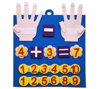 Jouets mathématiques en feutre pour enfants, mignons et amusants, éducation précoce, jouets de comptage avec boucle suspendue, d'apprentissage dynamiques, activités d'apprentissage préscolaire