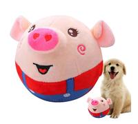 Jouets mobiles pour chiens, balle mobile pour chiens|Jouet électronique pour chien sauteur en peluche,Balles rebondissantes pour animaux de compagnie, jouets électroniques lavables avec son de lapin