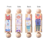 Jouets Montessori En Bois Pour Bébé,Motif Animal De Dessin,Crocodile,Ours,Hochet De Nuit Rotatif,Puzzle,Qualité Alimentaire,Tewindsor,1 Pièce - Type 1pc Lion