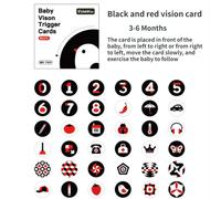Jouets Montessori En Noir Et Blanc Pour Bébé,Carte D'éthiculation Visuelle,Pour Les Grands Abonnés,Cartes Flash D'apprenticumbria,Idée Cadeau - Type 3-6m 18pcs Round