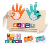 Jouets Montessori Mathématiques Jouet de Comptage en Bois pour Enfants 3 Ans Jouet Chiffre d'apprentissage Éducatif Préscolaires Apprendre à Compter pour Garçon Fille Cadeau pour Enfant de 3 4 5 Ans