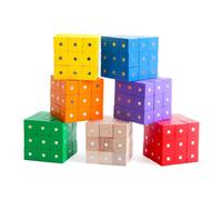 Jouets Montessori Pour Bébé, Cube Carré 2x2x2cm, Blocs Magnétiques Arc-En-Ciel, Jouets En Bois Pour Enfants, Blocs De Construction Éducatifs, Nouvelle Collection